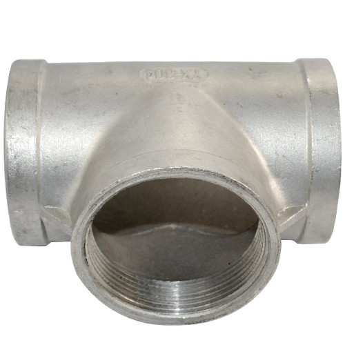 2" 2 inch NPT Tee T 3 way Female Threaded Pipe Fitting Stainless Steel SS 304