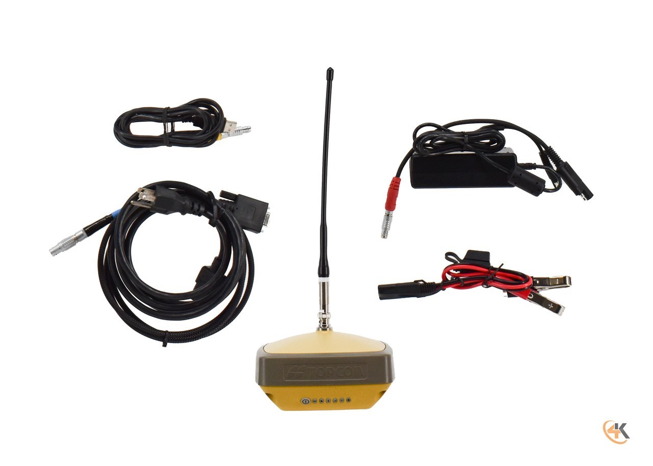 Topcon Single Hiper VR UHF II GPS GNSS Base/Rover Receiver Kit
