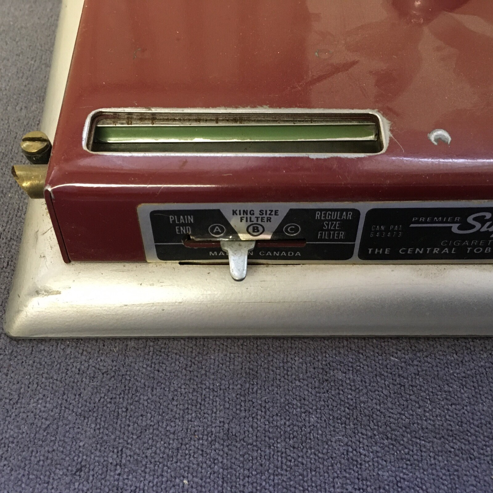Vintage Premier Suprematism Cigarette Roller And Tubes Used Untested