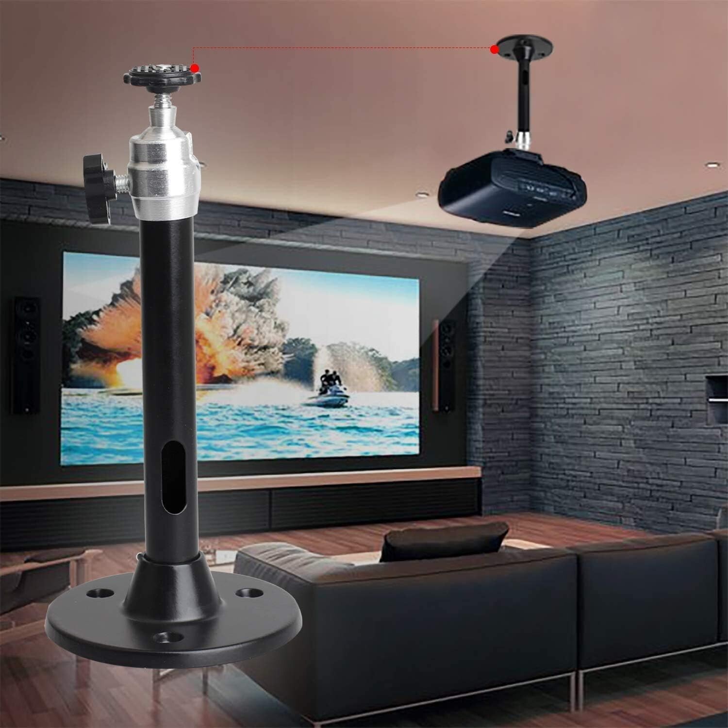 360?? Rotatable Universal Wall Ceiling Mount Stand for Mini Projector DVR Camera