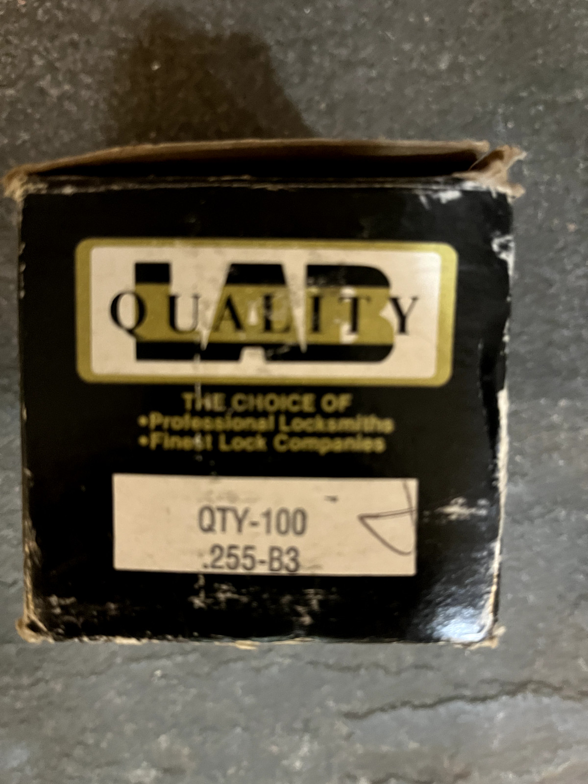 Box of LAB Quality Lock Tumbler Pins - used QTY-100 .255-B3