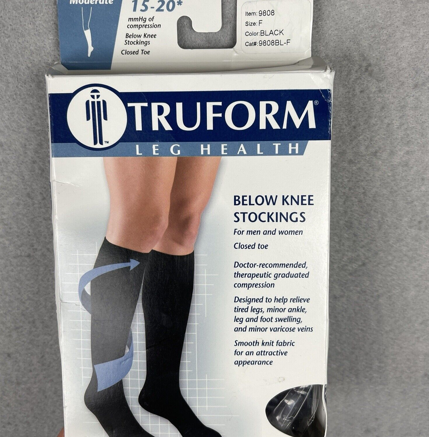 Truform Leg Health Below Knee Stockings One Pair Medical grade Stockings New