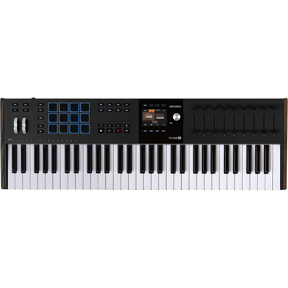 Arturia KeyLab 61 mk3 Pro MIDI Controller (Black) w/ Pedal, Cover & cable KIT