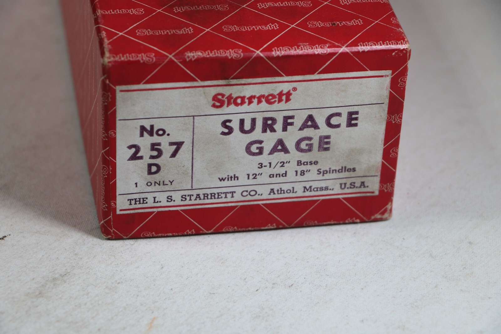 Starrett - 257D Full-sized Surface Gage with 12" & 18" Spindles