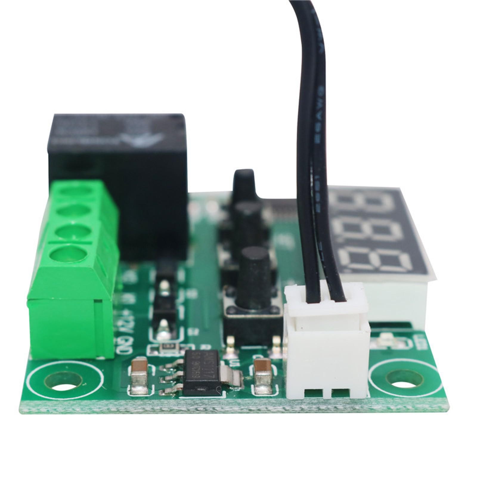 2Pcs XH-W1209 DC12V Digital Temp Thermostat Temperature Control Switch Plate E