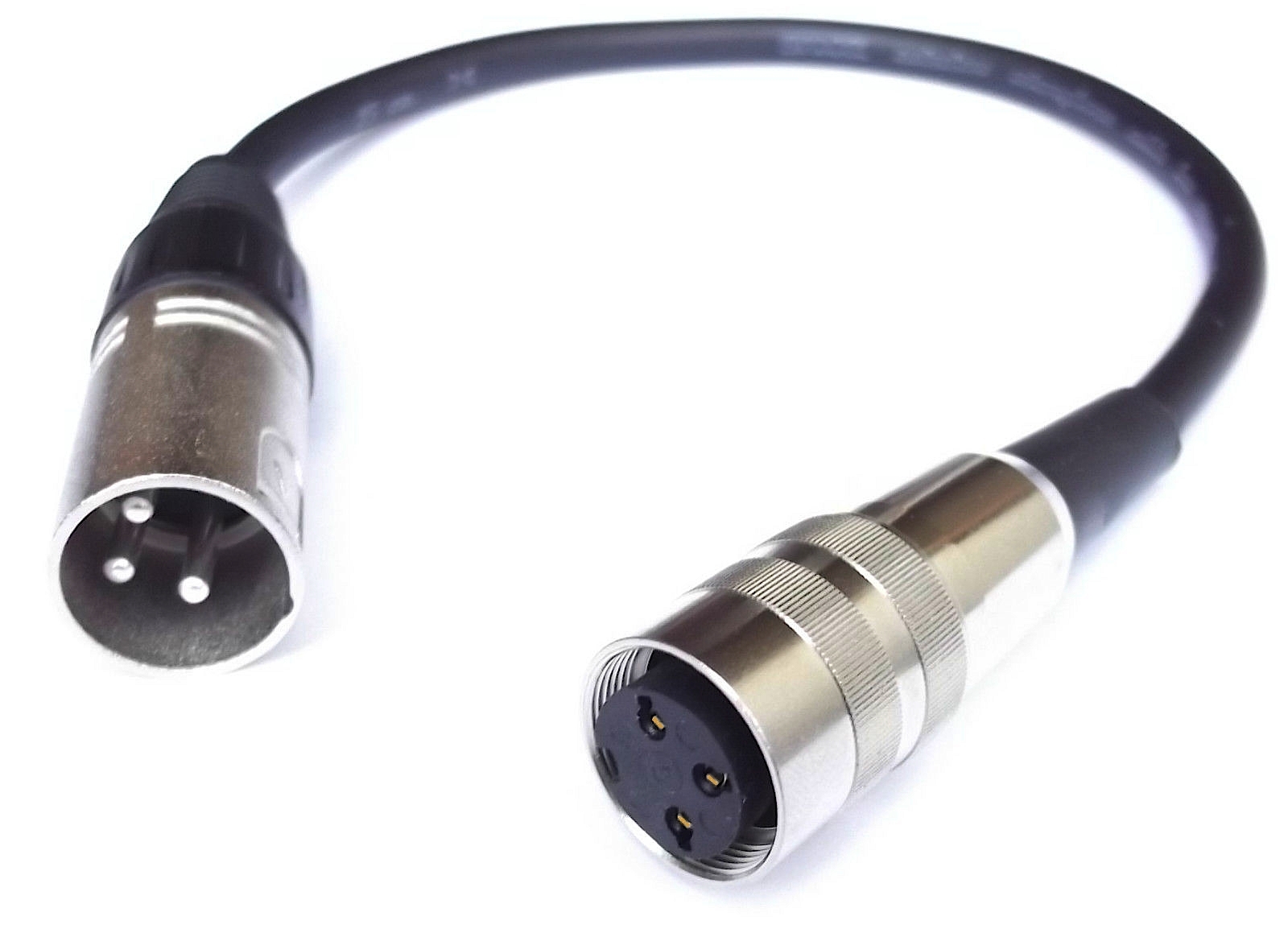 DIN KLEIN TUCHEL TO XLR ADAPTER Sennheiser MKH405 406T 415T MD421 Beyer M160 M88