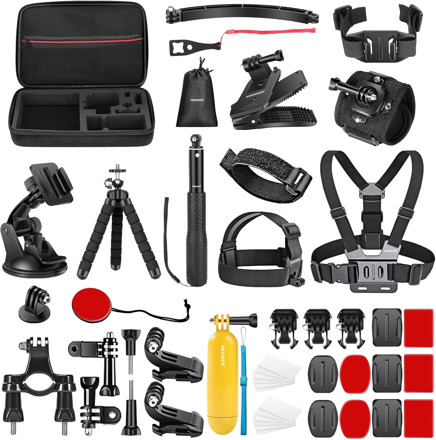 50 in 1 Action Camera Accessory Kit Compatible with Gopro Hero 12 11 10 9 DJI OS