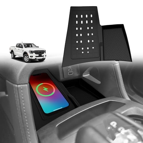 Center Console Inserts Compatible with For 2024+ Ranger Wireless Charging Mat