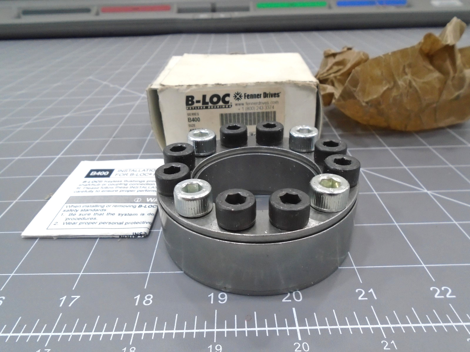 NEW B-Loc Fenner Drives T401048  B400 Series  Size 48 mm Keyless Bushing