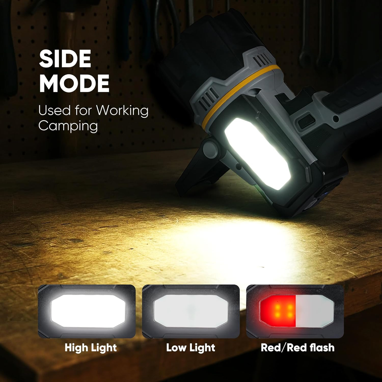 Rechargeable Spotlight 1000000 Lumen, Super Bright LED Spotlight Flashlight w...