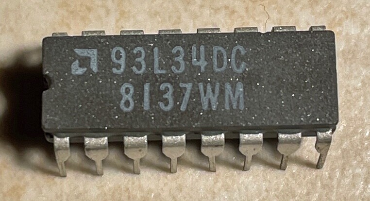 AMD 93L34DC 93L34 - 8 Bit Addressable Latch - NOS !