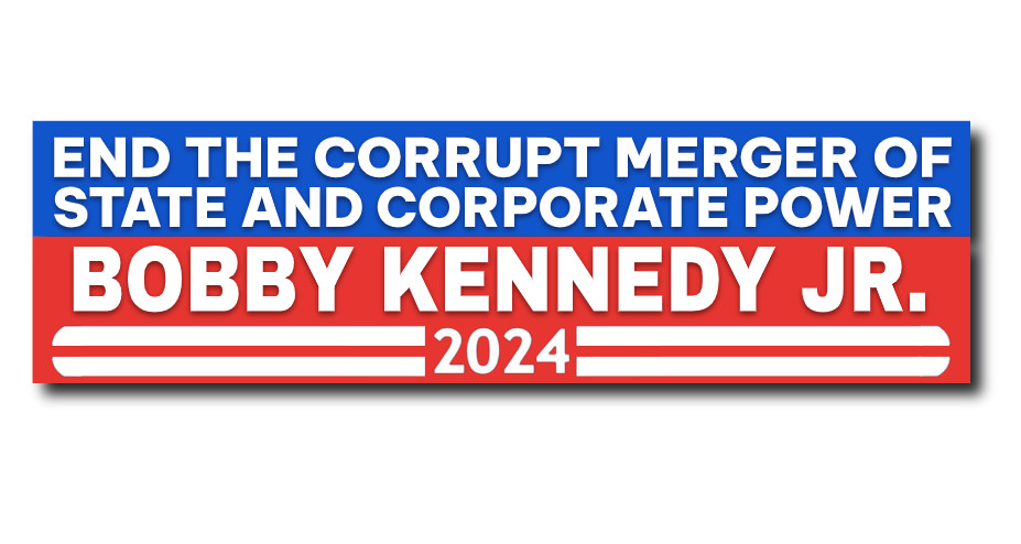 Robert F. Kennedy Jr. President 2024 Sticker Decal Political Slogan Democrat RFK