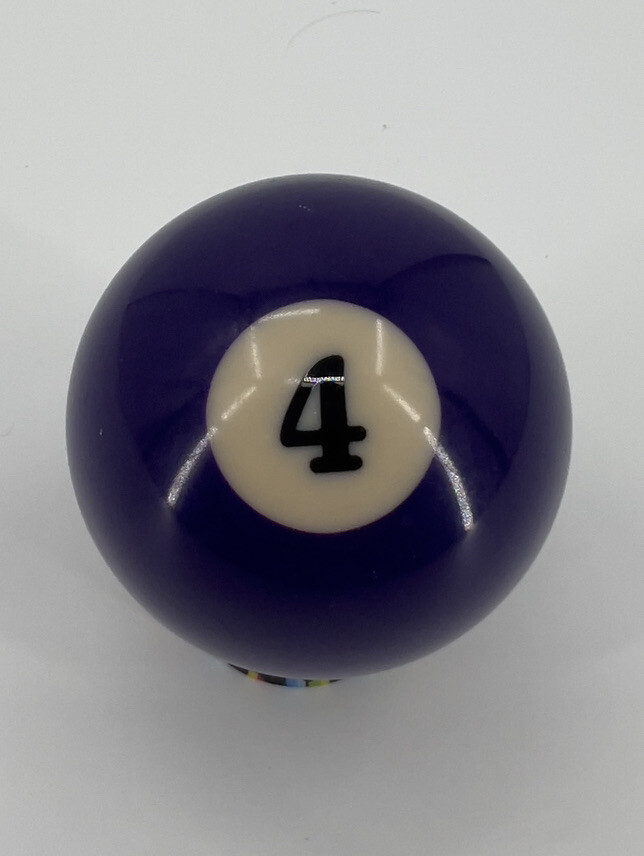 #4 Pool Billiard Ball 2.25, 2 1/4"  - Great Shape, No Nicks Or Bumps Found