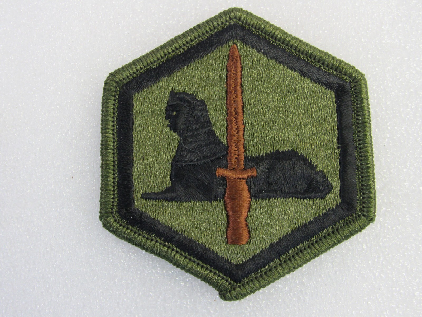 US Army 66th Military Intelligence Subdued Sew On Shoulder Patch Insignia VTG