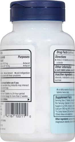 tRolaids Extra Strength Antacid, 96 Chewable Tablets, Mint Flavor, Extra Stre...