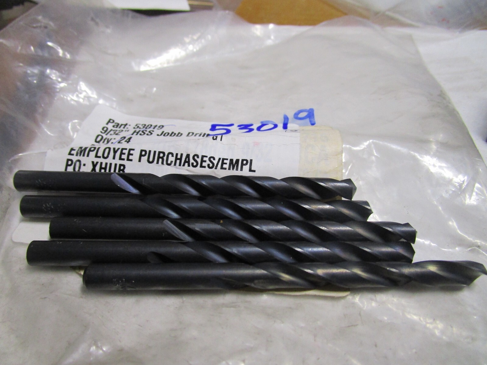 9/32" x 4-1/4" OAL 118° Black Oxide High Speed Steel Straight Jobber Drill QTY 5