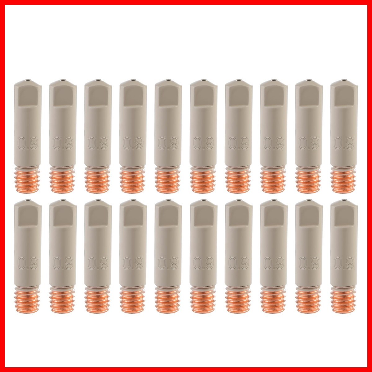 Welding Knight Mig Welding Contact Tips Non-Stick Coating .0350.9Mm Ceramic