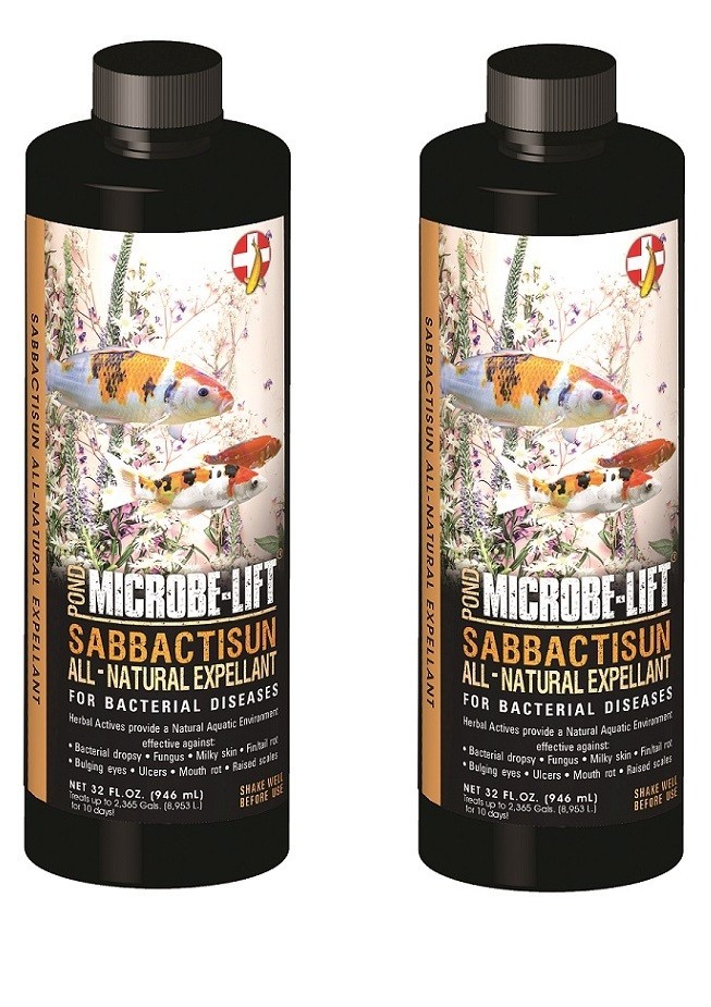 Microbe-Lift SABBACTISUN Bacterial Disease Control - (2) bottles, 32 oz each