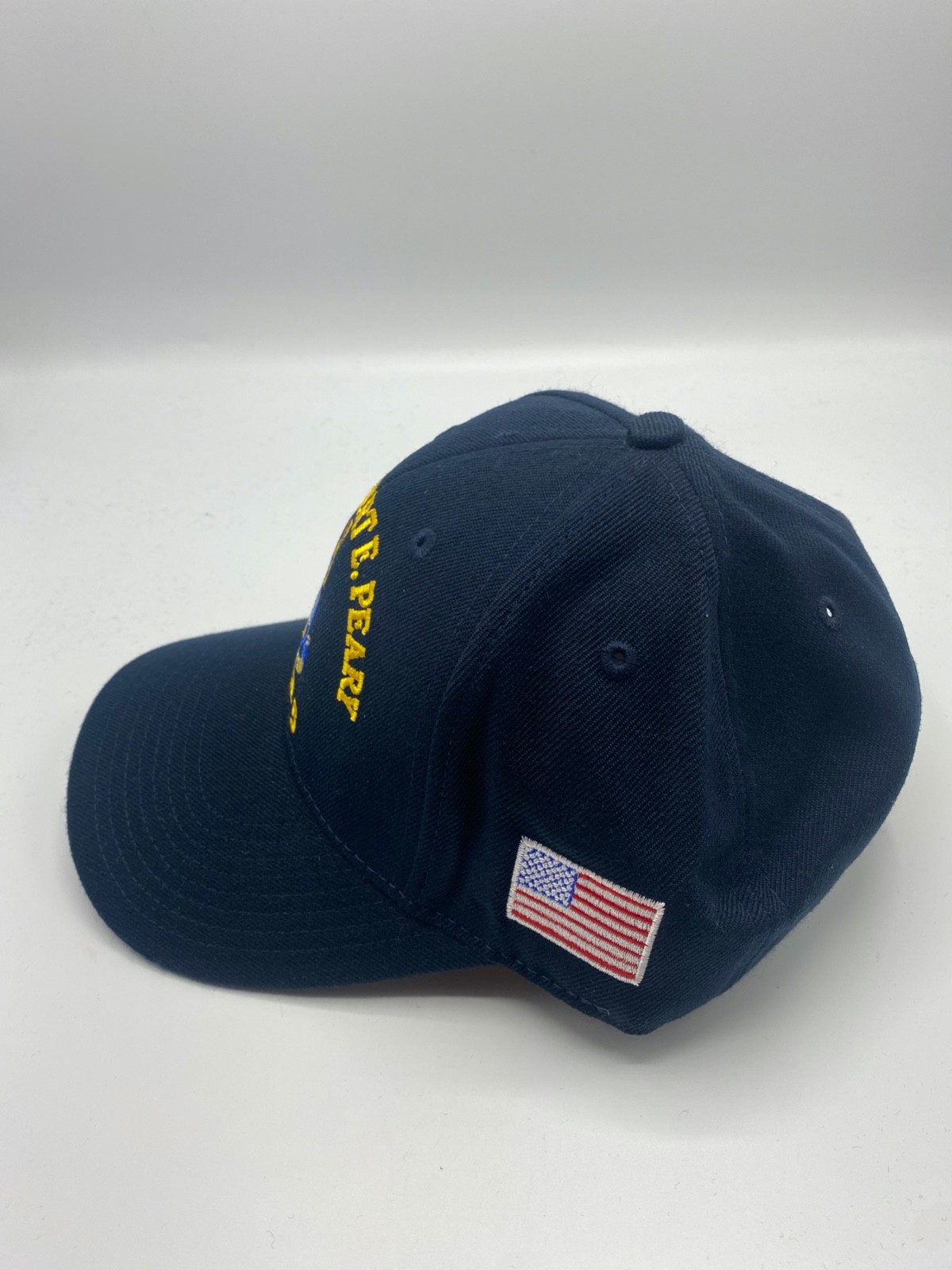 The Corps USNS Robert E. Peary T-AKE 5 Logo Blue Baseball Cap Hat One Size