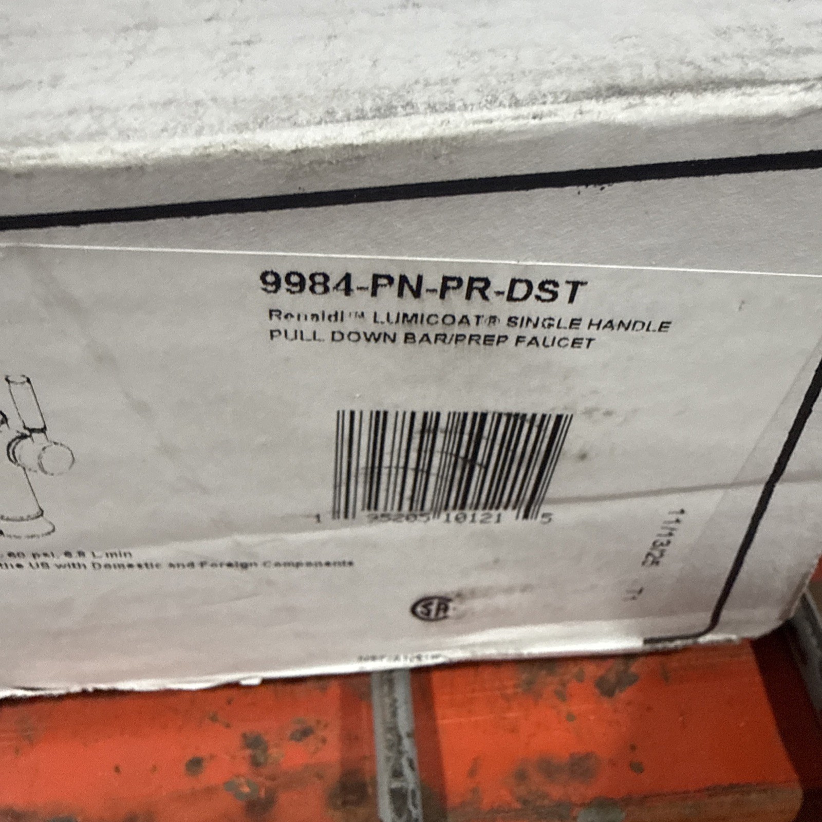 Delta Renaldi Bar Faucet Polished Nickel 9984-PN-PR-DST Sealed. Box