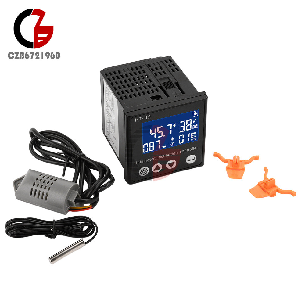 HT-12 LCD Temperature Humidity Controller Smart Incubator Temperature Controller