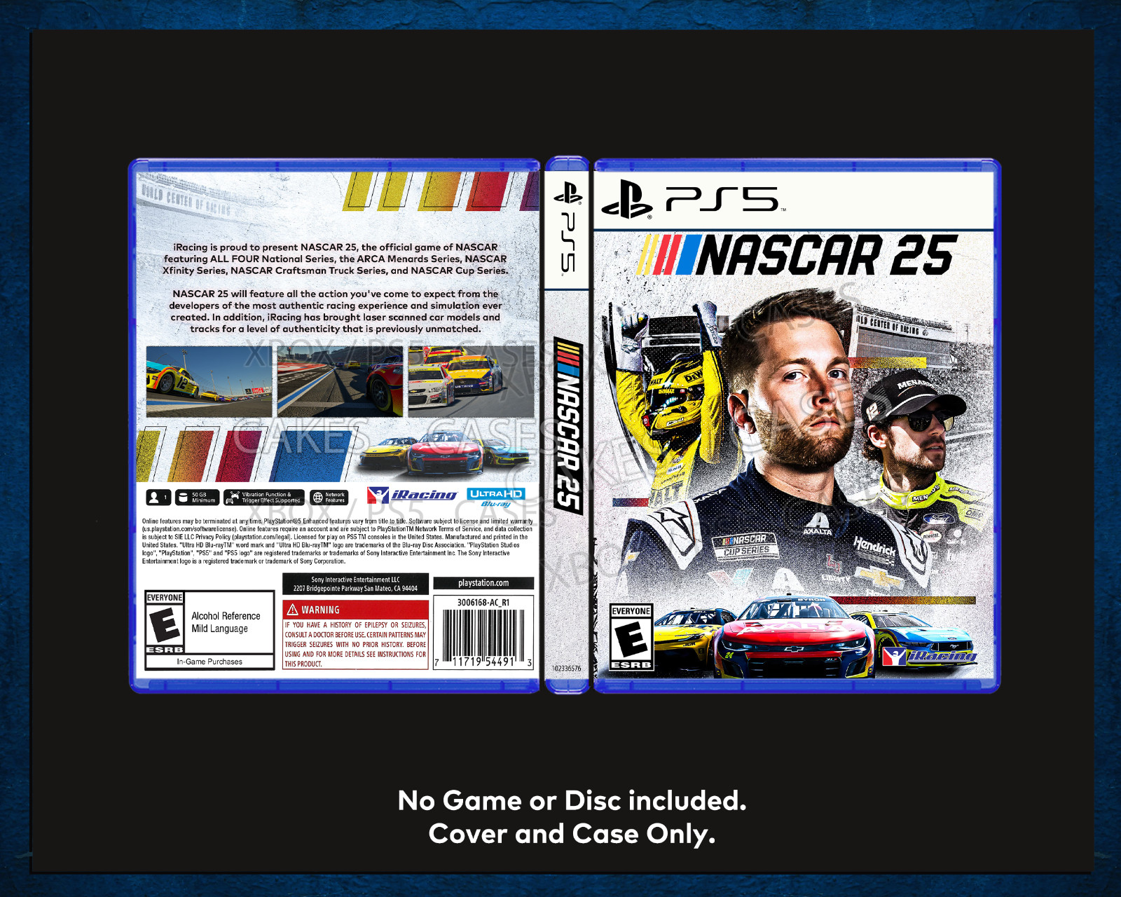 Replacement Case - Nascar 25 PS5