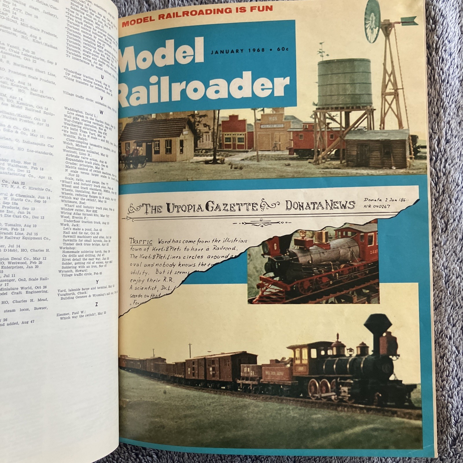 Model Railroader Vol.35-Bound Volume 1968–12 Issues