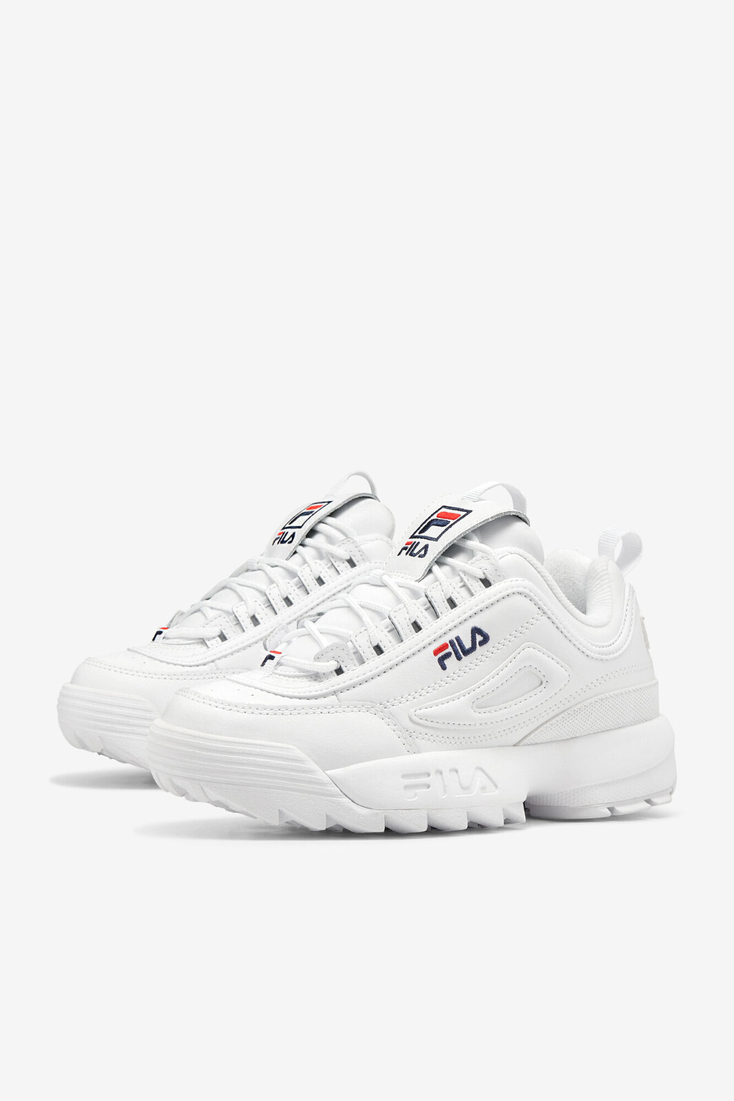 Men's Fila Disruptor II Premium White/Navy/Red 1FM00139-125