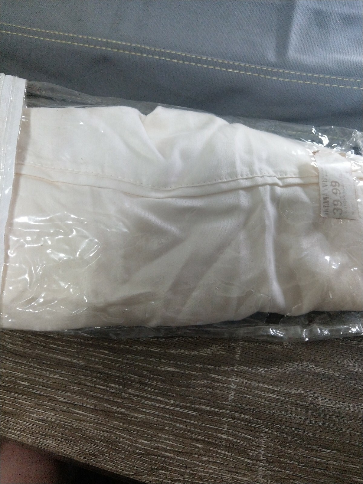 One Off White Pillowcase Standard Size. New