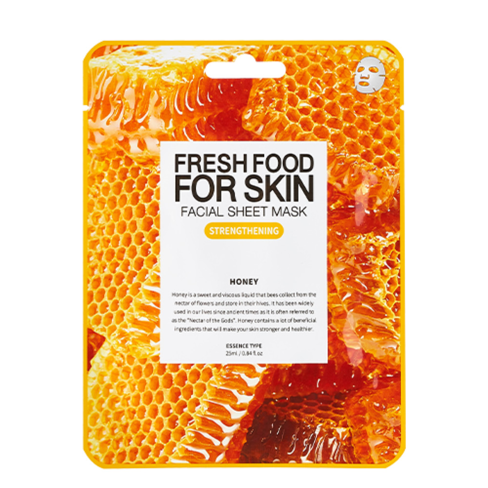 FARM SKIN  FRESHFOOD FOR SKIN FACIAL SHEET MASK (HONEY) 25ML x 5 pcs