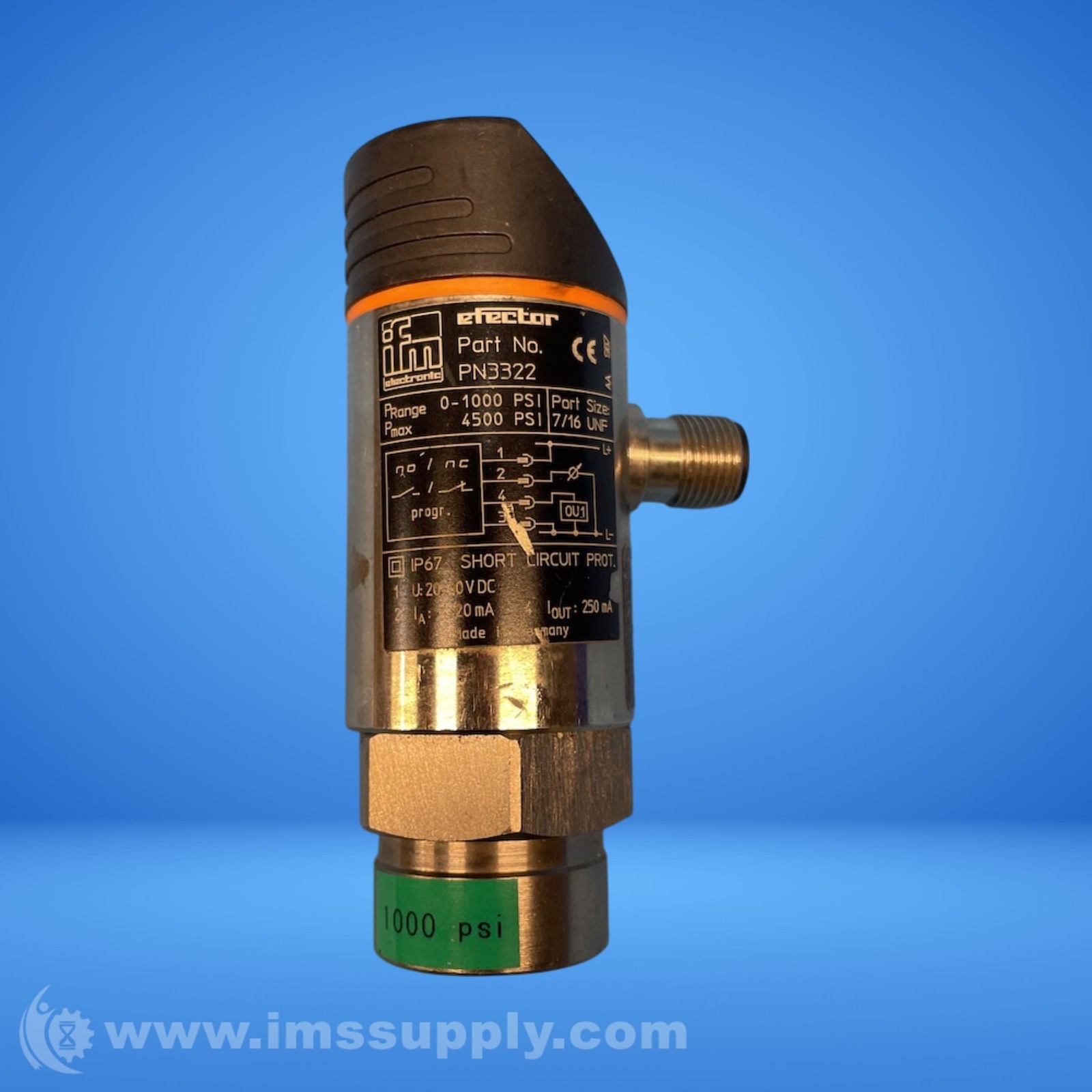 IFM Efector PN3322 Pressure Sensor with Display FNIP