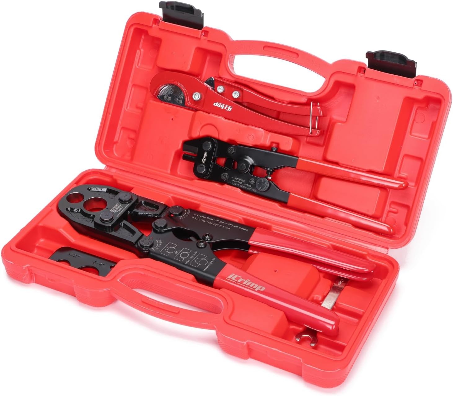 PCKIT-1234PS PEX Crimping Tool Kit with PEX Tubing Cutter, PEX Crimper, PEX Remo