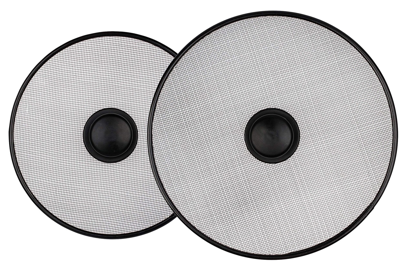 Stainless Steel Lid Splatter Screen - Set of 2: 8,2" & 10" - Frying Pan Oil S...