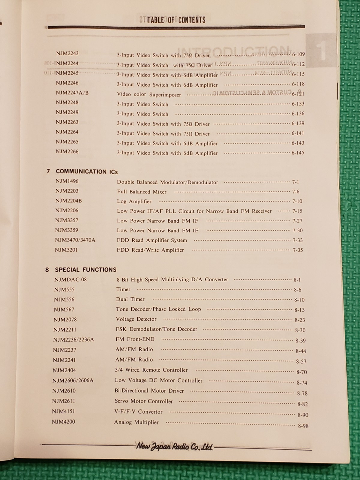JRC SEMICONDUCTOR Data Book 1990/1991 BIPOLAR IC