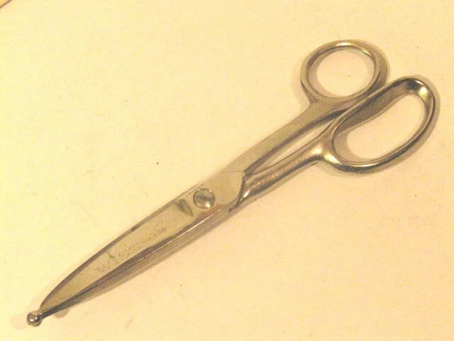 Vintage WISS Scissors 4IDB USA Poultry Shears 8.5" Knob End.