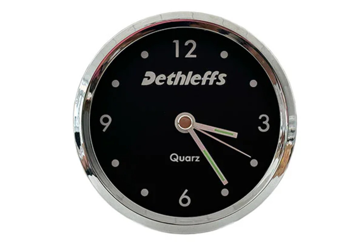 OSTAR 8CM DETHLEFFS QUARTZ CLOCK F333 Movement Glass Cover LR6 AA Betrery Deskto