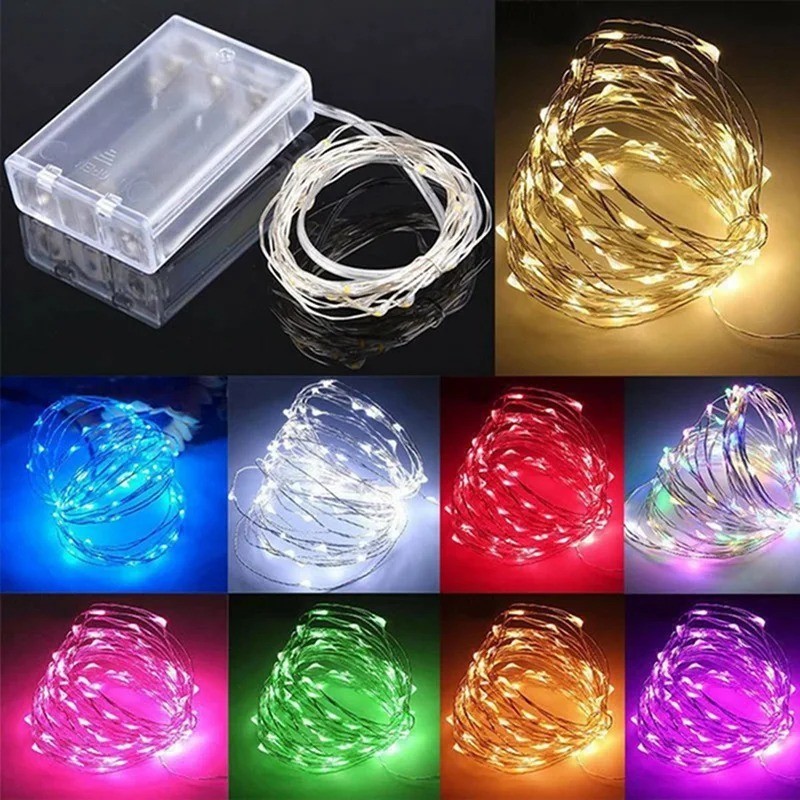 100 LED Fairy String Lights Christmas Tree Wedding Xmas Party Outdoor Home Decor