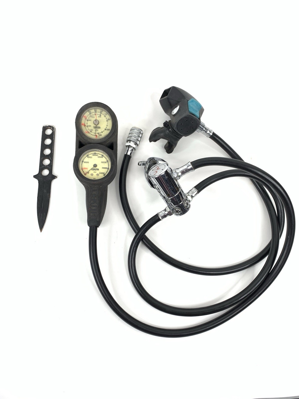 Scuba PRO Regulator TEKNA Console Gauge Module + TEKNA Dive Knife Built-In