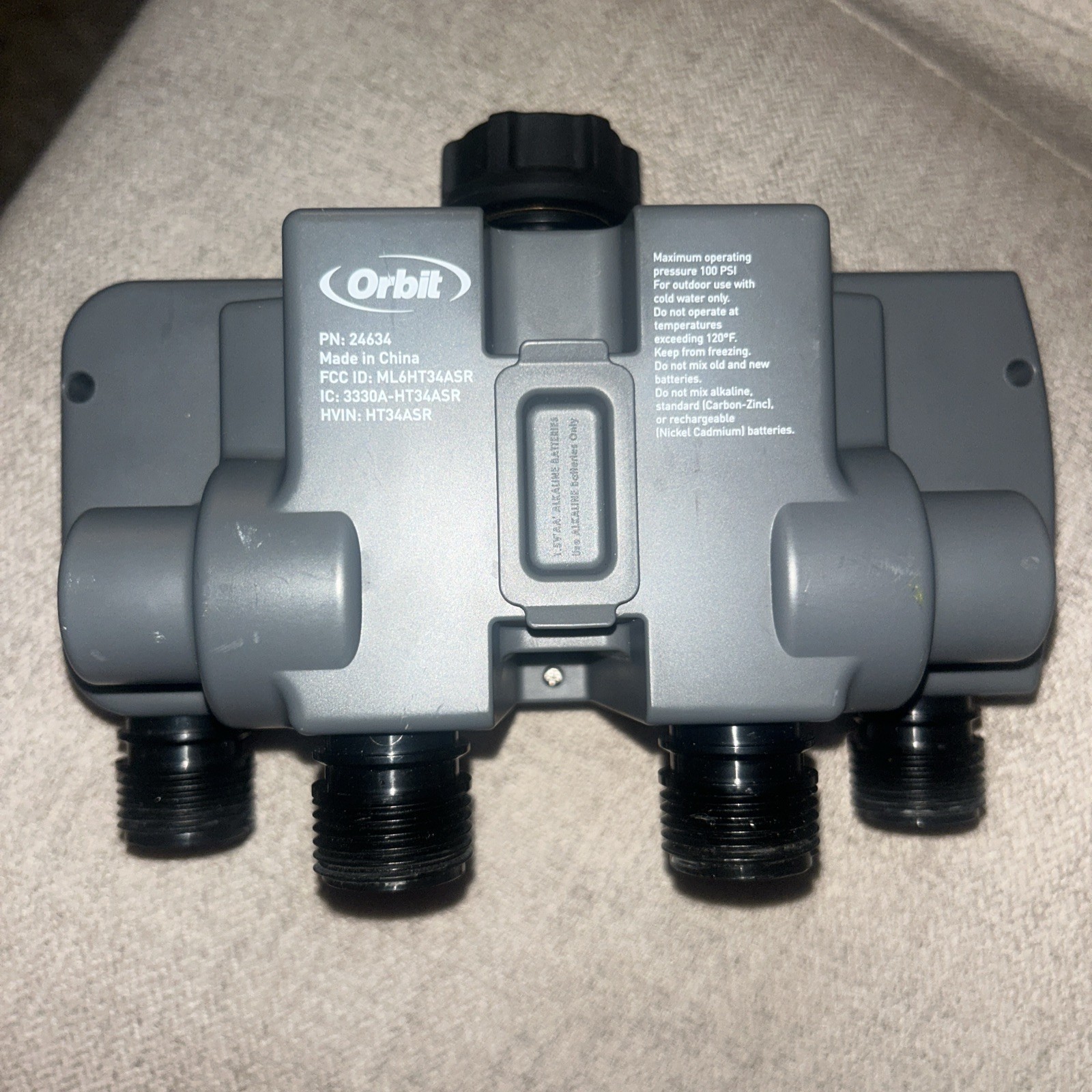 Orbit 24634 B-Hyve XD Bluetooth 4 Outlet Watering Timer, Open Box Tested