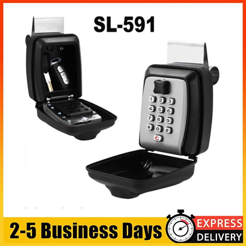 Upgrade SL-591 Car Window Lock Box for Turo, Car Key Lock Box Car Window Gray