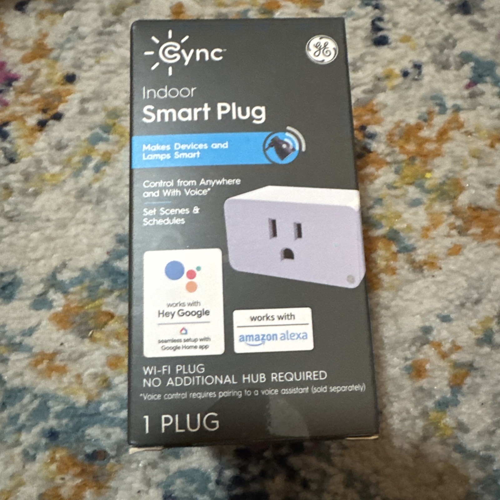 GE Cync Indoor Smart Plug | Alexa + Google Home WiFi Smart Outlet Voice Control