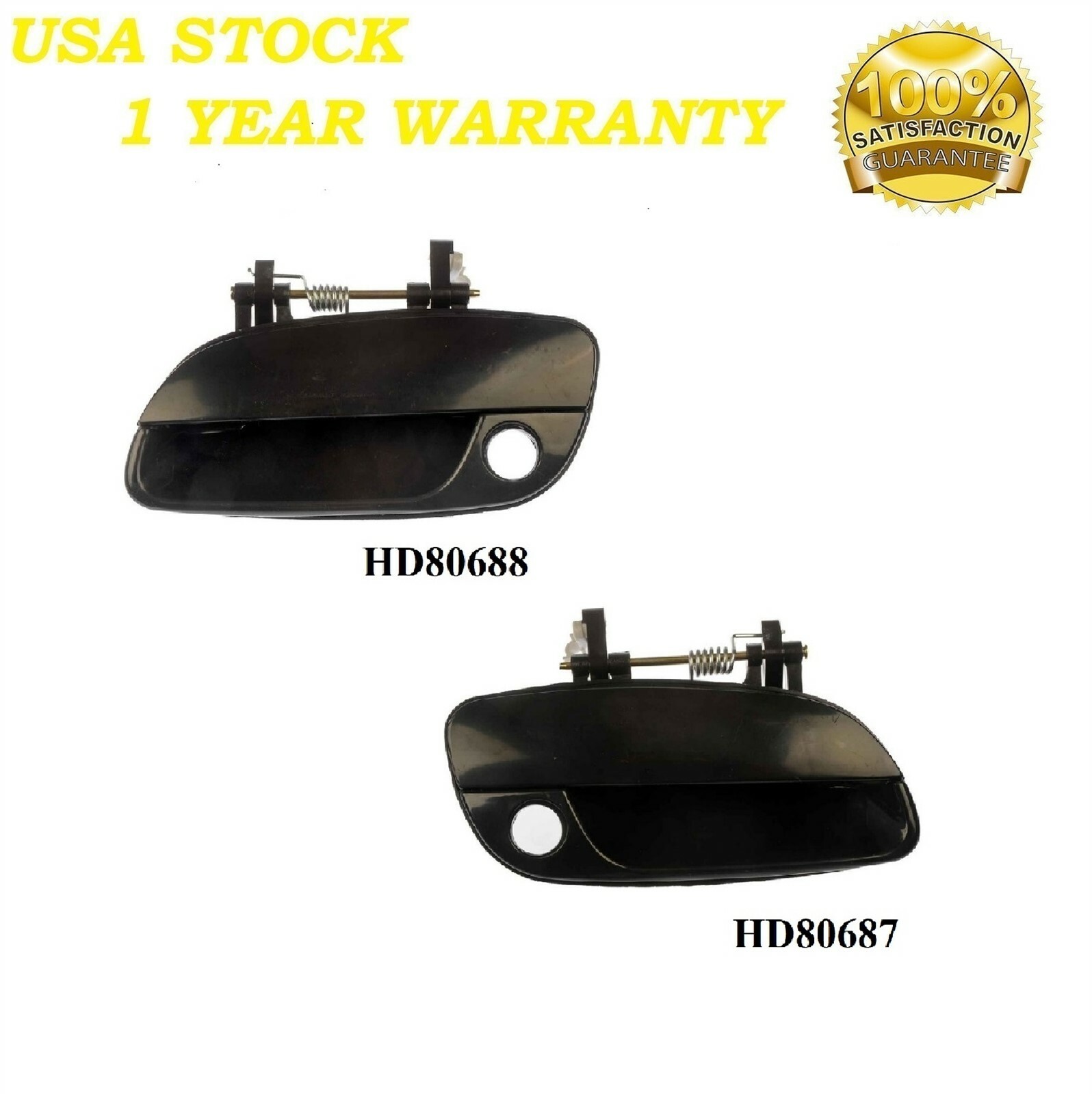 2PCS Front Left & Right Outside Door Handle Fit 2001-2005 Hyundai Elantra