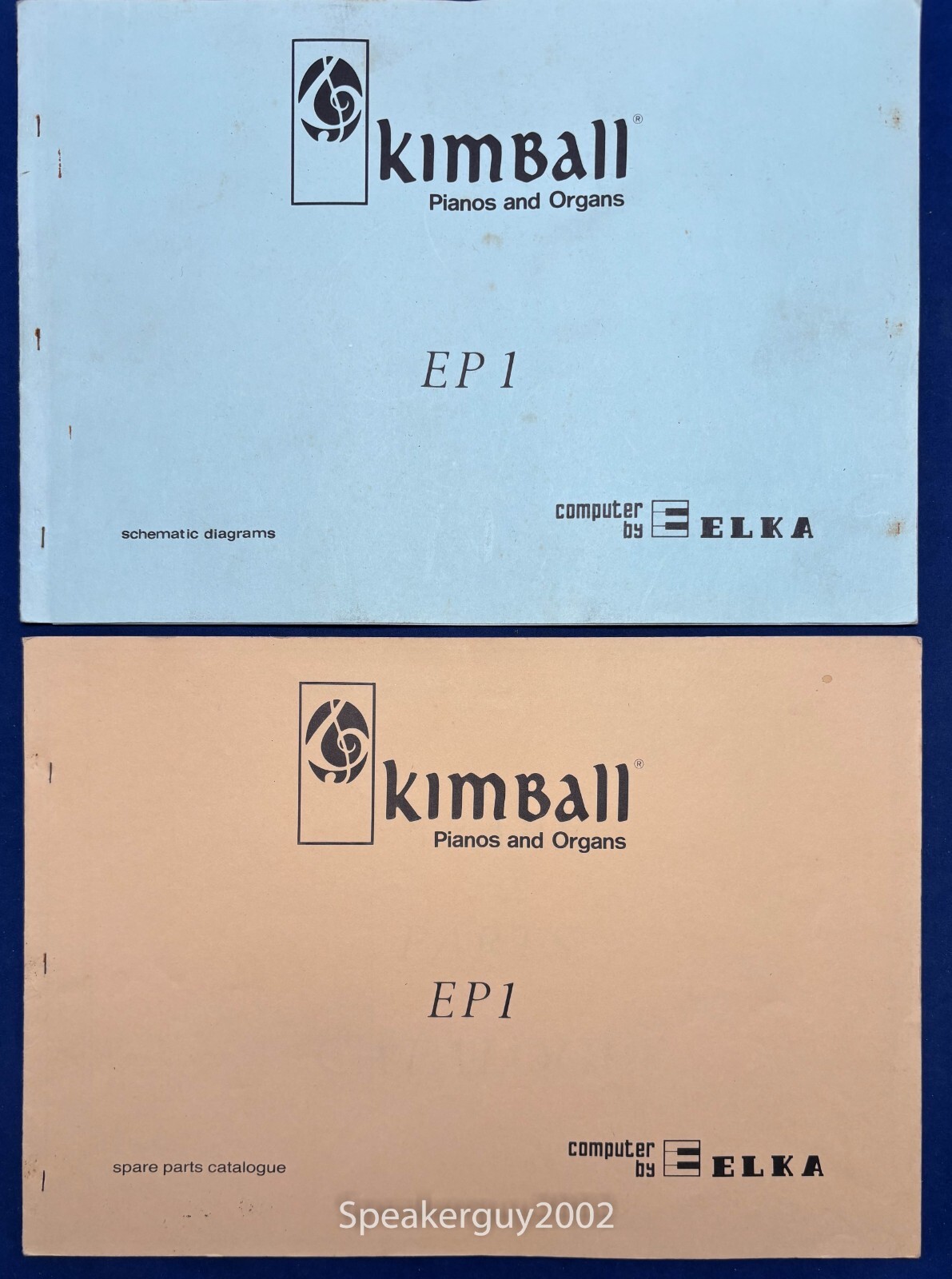 Original Kimball - Elka EP1 Schematic & Parts Manuals