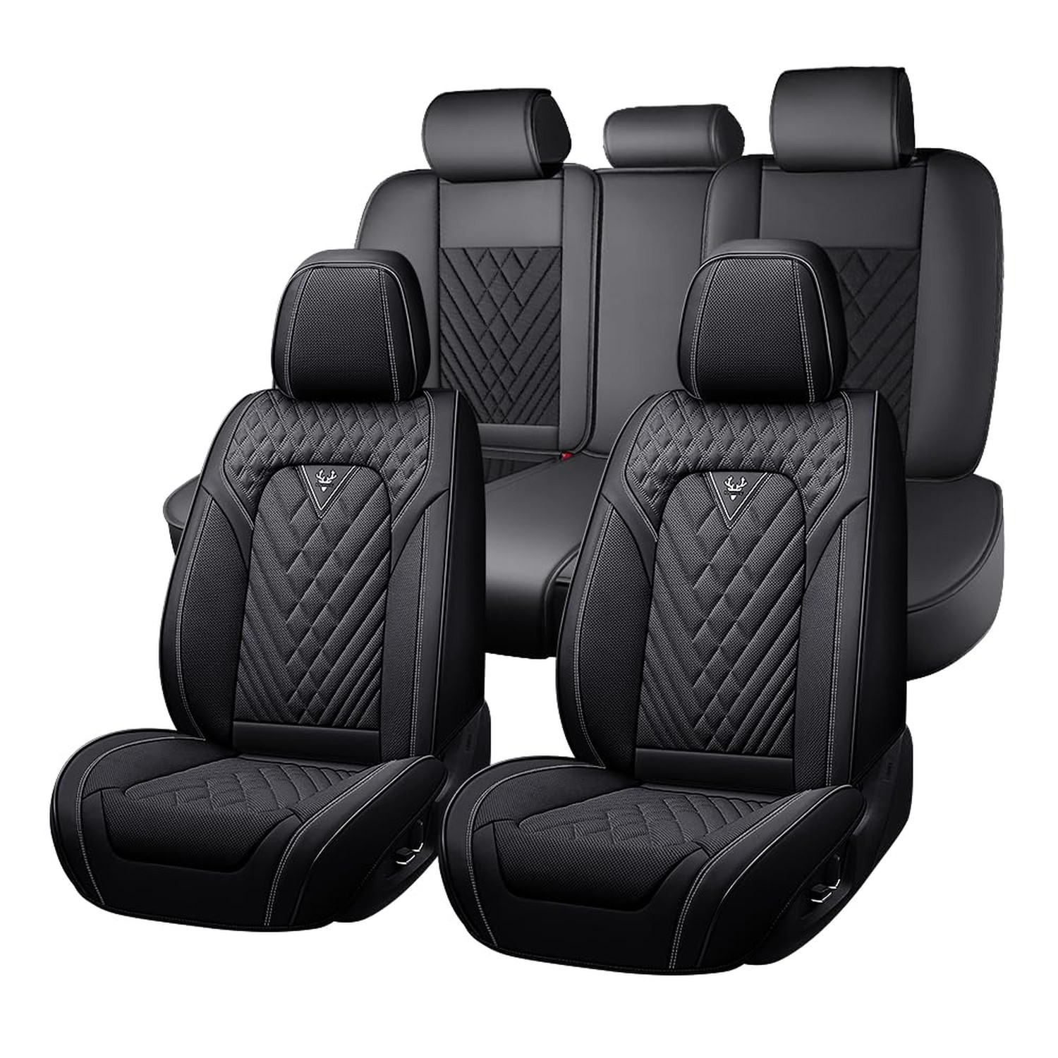 JXTH Fit for Honda Odyssey Seat Covers 2000-2026, Nappa Leather, 360° Full