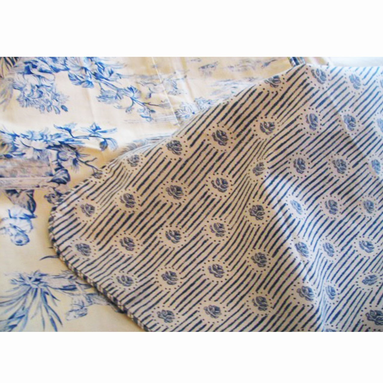 2 Quintessentials Aubergine Stripe Pillow Sham Match Country Life Toile 30"X24"