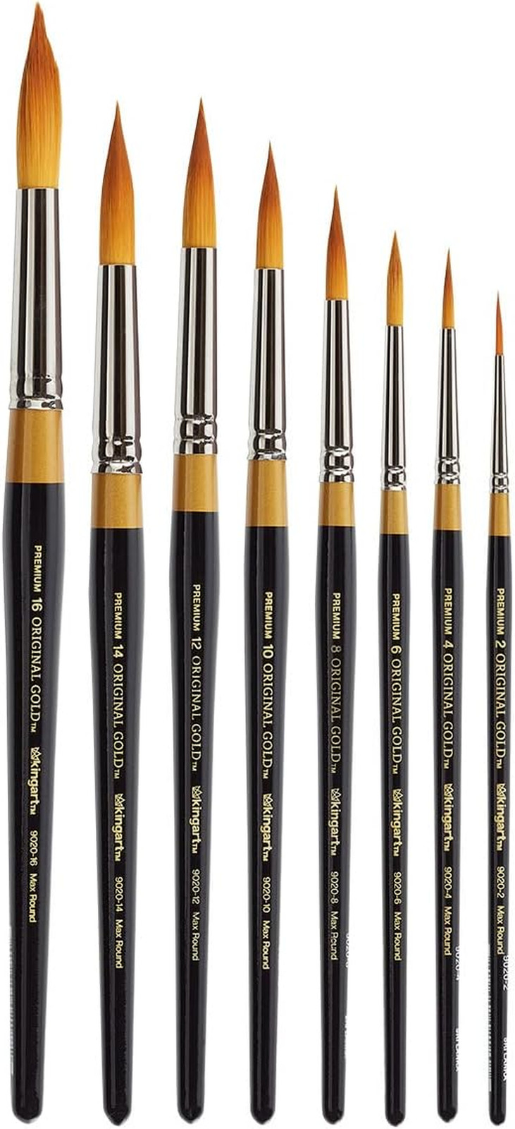 Original Gold 9020 Ultra round Series Premium Golden Taklon, Multimedia Artist B