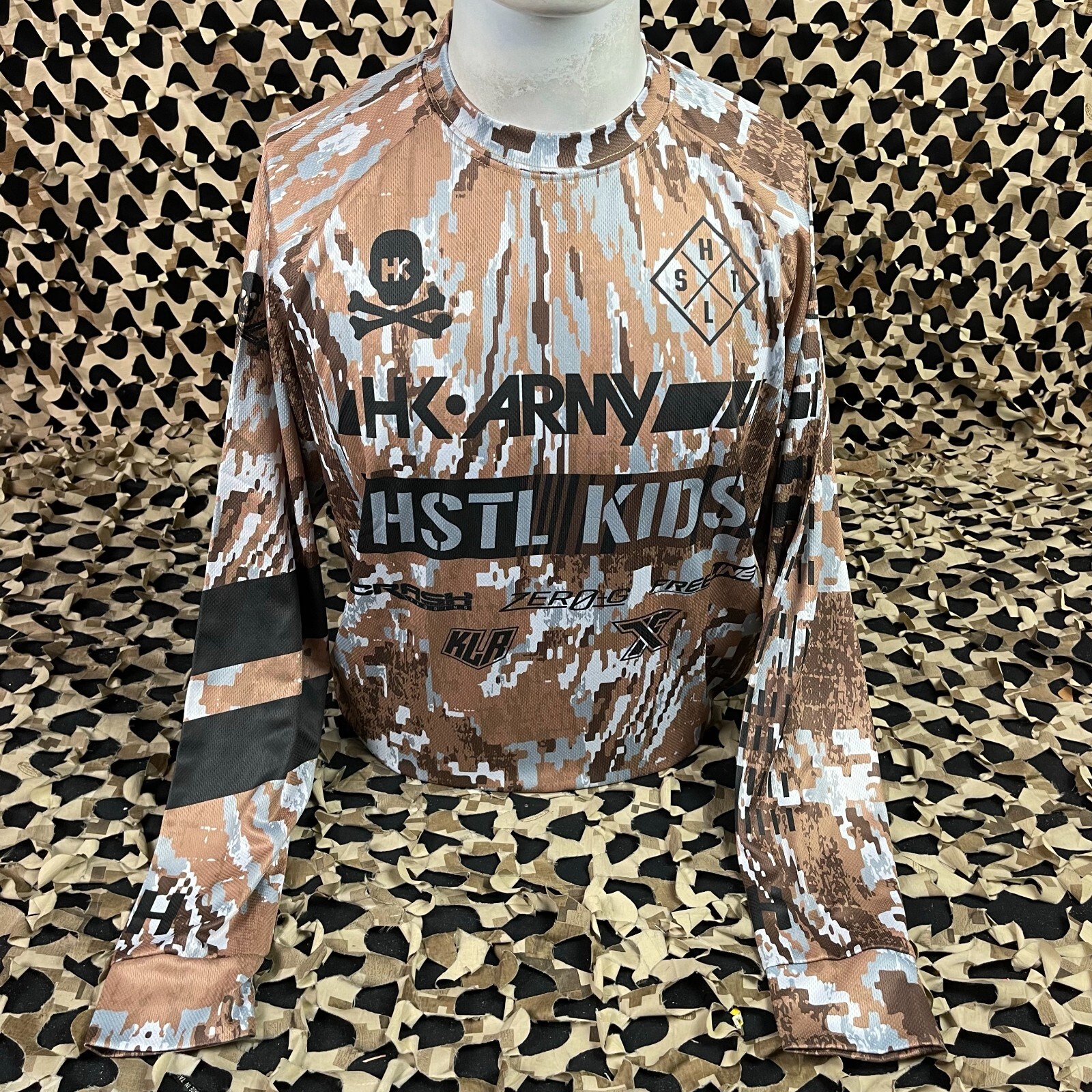 NEW HK Army Hostile DryFit Long Sleeve T-Shirt - Camo - Small
