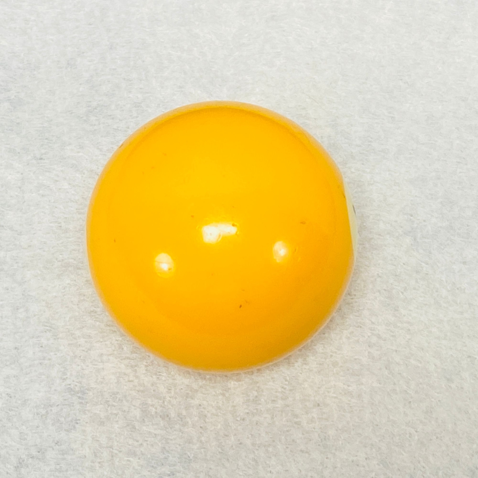 Vintage Replacement Billiard Pool Solid Yellow Number 1 Ball 2.25" Diameter