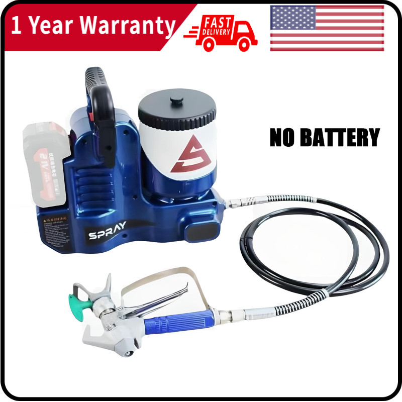 For Makita Airless Paint Sprayer Sprayer for Wall Paints Varnishes 18-21VBatteJQ