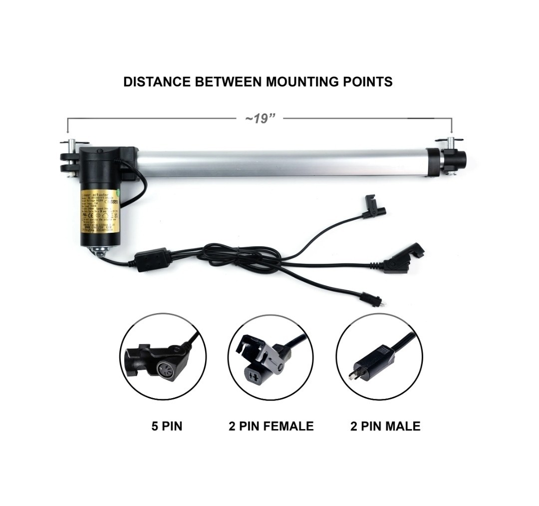 Motor Replacement Model: DL-DT3001YT-054-09 Linear Actuator for Recliners & more